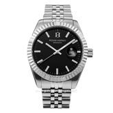 REGAN HARNEY RH012-03 MONODATE Silver Dial Black Stainless Steel